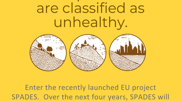 Why SPADES? 60-70% of Europe’s soils are classified as unhealthy. Enter the recently launched EU project SPADES. Over the next four years, SPADES will develop a unified approach to integrating soil health across all areas of land management. Stay tuned!