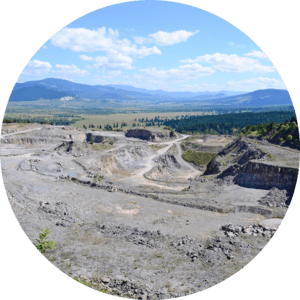 Post industrial open put mine