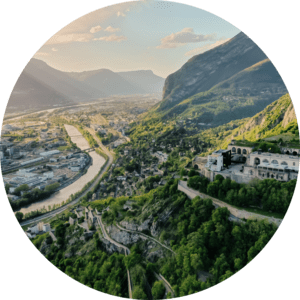 Grenoble France Aerial View