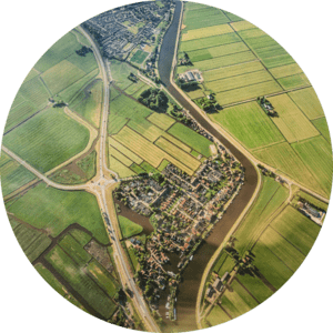 Groene Hart Aerial View of the Netherlands