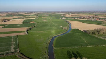 Drone image Flemish landscape