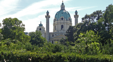 Wiener Karlskirche in Summer 1