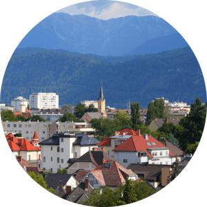 Aerial View of Klagenfurt