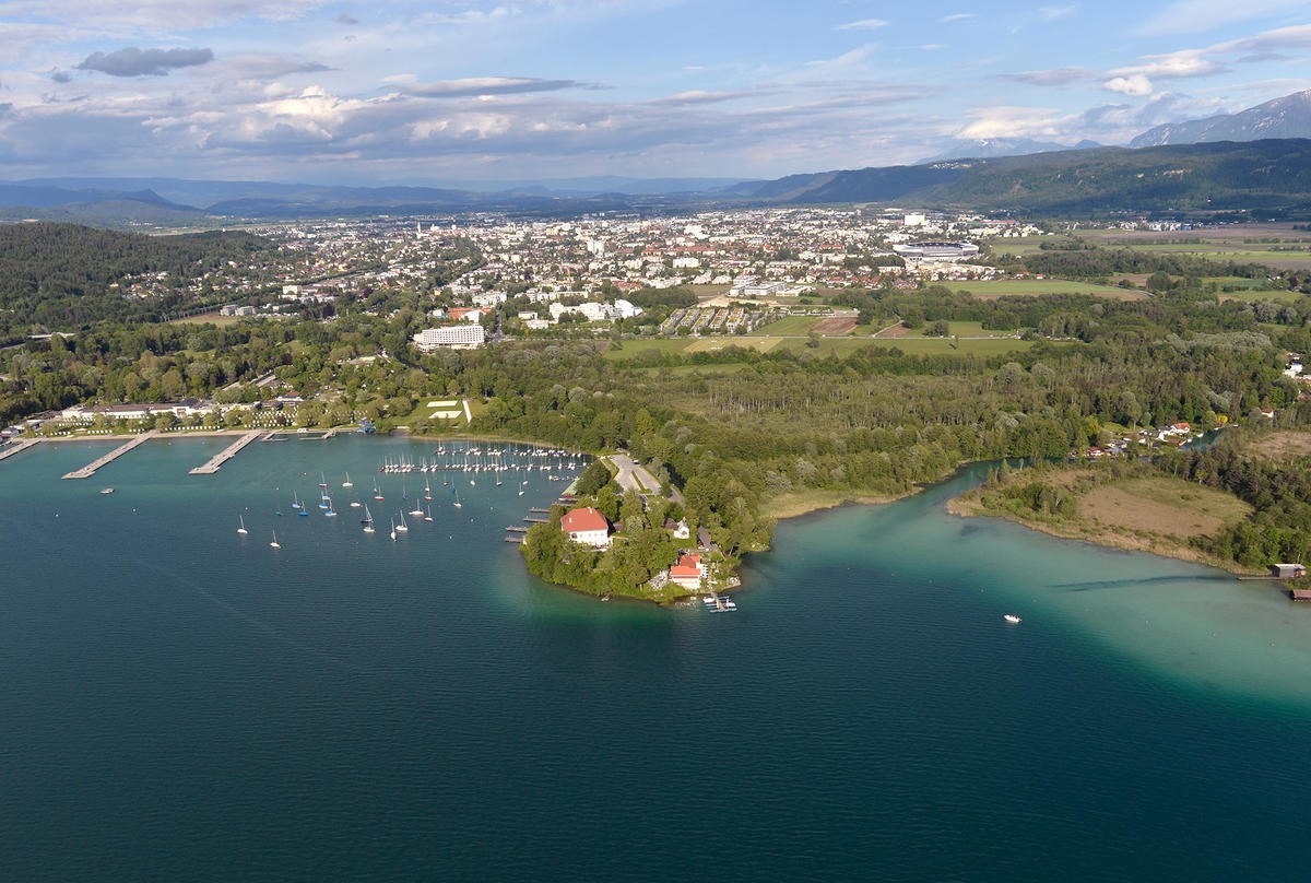 Klagenfurt aerial view